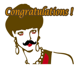 Beard maiden "I'll say straight !" sticker #6129683