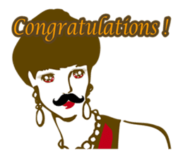 Beard maiden "I'll say straight !" sticker #6129683