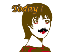 Beard maiden "I'll say straight !" sticker #6129685