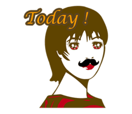 Beard maiden "I'll say straight !" sticker #6129685