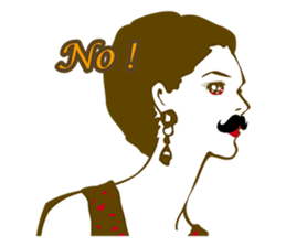 Beard maiden "I'll say straight !" sticker #6129686