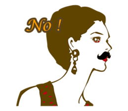 Beard maiden "I'll say straight !" sticker #6129686