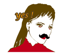 Beard maiden "I'll say straight !" sticker #6129687