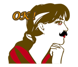 Beard maiden "I'll say straight !" sticker #6129688