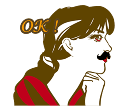 Beard maiden "I'll say straight !" sticker #6129688