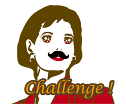 Beard maiden "I'll say straight !" sticker #6129690