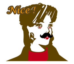 Beard maiden "I'll say straight !" sticker #6129691