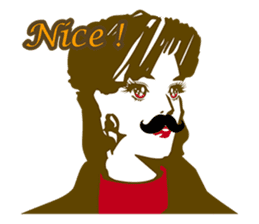 Beard maiden "I'll say straight !" sticker #6129691