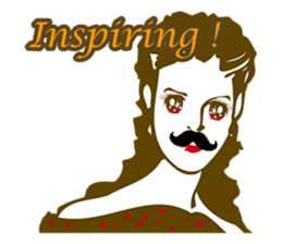 Beard maiden "I'll say straight !" sticker #6129696