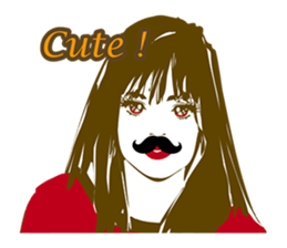 Beard maiden "I'll say straight !" sticker #6129698