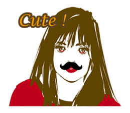 Beard maiden "I'll say straight !" sticker #6129698