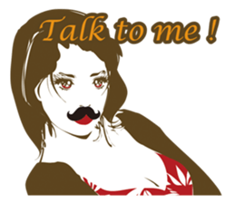 Beard maiden "I'll say straight !" sticker #6129700