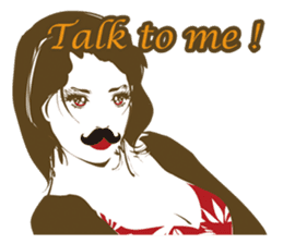 Beard maiden "I'll say straight !" sticker #6129700
