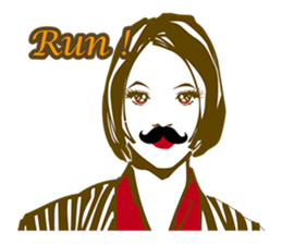 Beard maiden "I'll say straight !" sticker #6129701