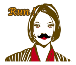 Beard maiden "I'll say straight !" sticker #6129701