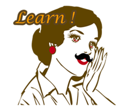 Beard maiden "I'll say straight !" sticker #6129702