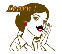 Beard maiden "I'll say straight !" sticker #6129702