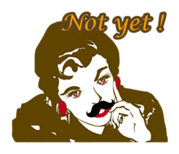 Beard maiden "I'll say straight !" sticker #6129703