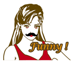 Beard maiden "I'll say straight !" sticker #6129704