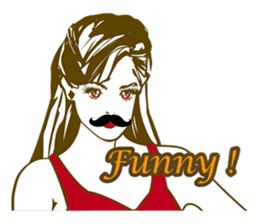 Beard maiden "I'll say straight !" sticker #6129704