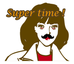 Beard maiden "I'll say straight !" sticker #6129710