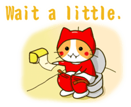 Thief cat and Santa cat sticker #6130000