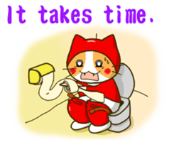 Thief cat and Santa cat sticker #6130001