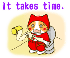 Thief cat and Santa cat sticker #6130001