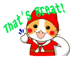 Thief cat and Santa cat sticker #6130008