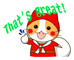 Thief cat and Santa cat sticker #6130008