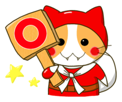 Thief cat and Santa cat sticker #6130010
