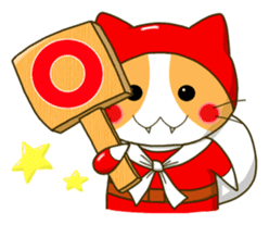 Thief cat and Santa cat sticker #6130010