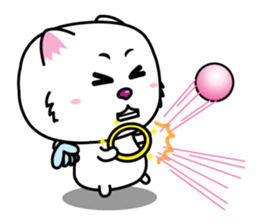 White Cat : Good or Bad sticker #6130394