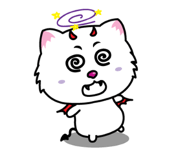 White Cat : Good or Bad sticker #6130422