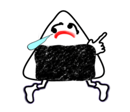 Delicious too much onigiri sticker #6130649