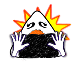 Delicious too much onigiri sticker #6130650