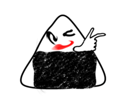 Delicious too much onigiri sticker #6130651