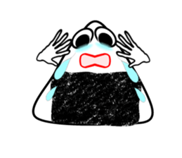 Delicious too much onigiri sticker #6130656