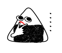 Delicious too much onigiri sticker #6130657