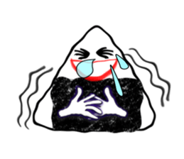 Delicious too much onigiri sticker #6130659