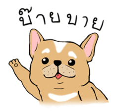 Somboon Happy French Bulldog sticker #6130673