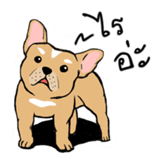 Somboon Happy French Bulldog sticker #6130679
