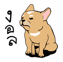 Somboon Happy French Bulldog sticker #6130682
