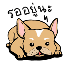 Somboon Happy French Bulldog sticker #6130683