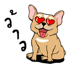 Somboon Happy French Bulldog sticker #6130686