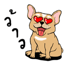 Somboon Happy French Bulldog sticker #6130686
