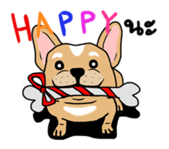 Somboon Happy French Bulldog sticker #6130687