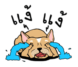 Somboon Happy French Bulldog sticker #6130688