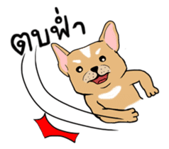 Somboon Happy French Bulldog sticker #6130692