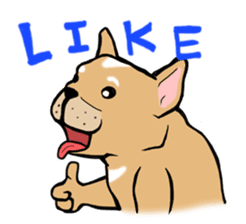 Somboon Happy French Bulldog sticker #6130693